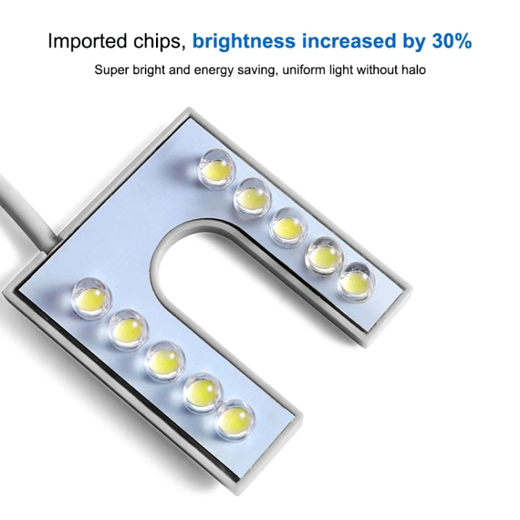 Lampe de machine à coudre à 10 LED en forme de U avec aimant, à haute luminosité et économie d'énergie