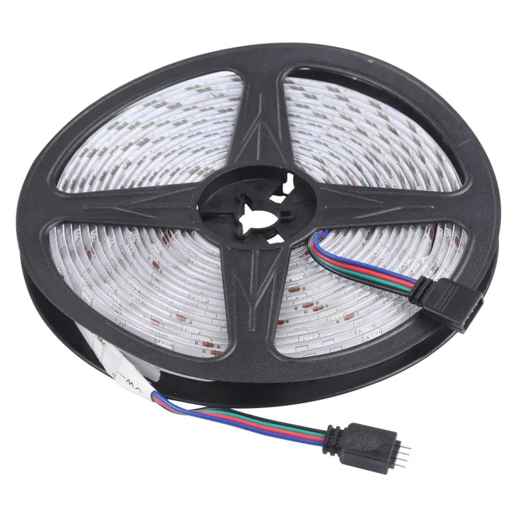 Ruban lumineux Bluetooth RGB 5m 150 LED SMD 5050 IP65 avec télécommande 24 touches, prise EU, 5m 150 LED IP65