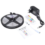 Ruban lumineux Bluetooth RGB 5m 150 LED SMD 5050 IP65 avec télécommande 24 touches, prise EU, 5m 150 LED IP65