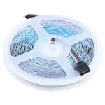 Ruban lumineux RGB 20m 600 LED SMD 5050 IP44 étanche avec télécommande Bluetooth 24 touches + musique, prise EU, 20m 600 LED IP44