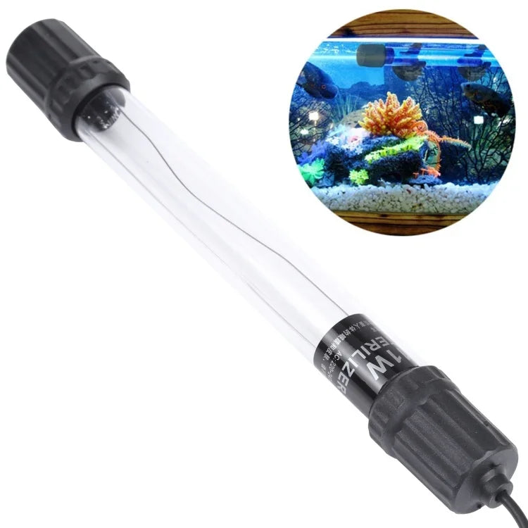 UV-011 Lampe germicide UV 11W pour désinfection d'aquarium, prise EU, 11W