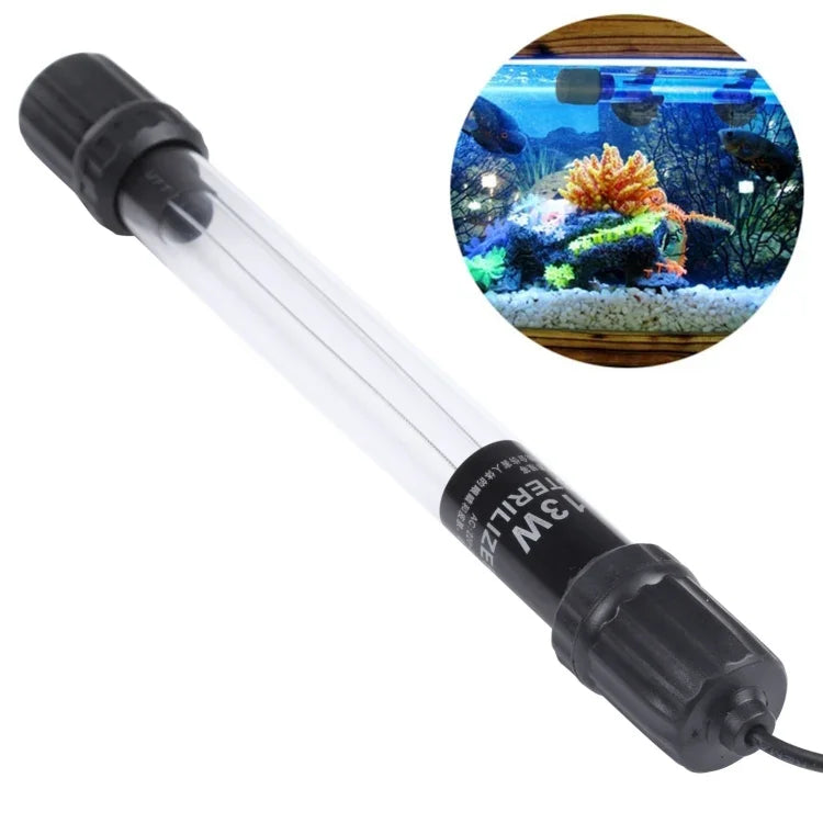 UV-013 Lampe germicide UV 13W pour désinfection d'aquarium, prise EU, 13W