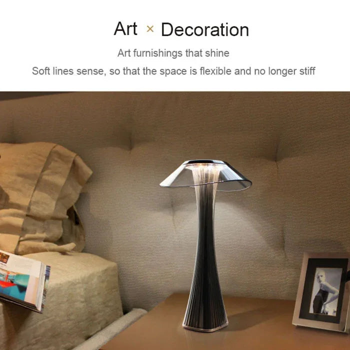 Lampe de bureau LED à protection oculaire pour étudiants, taille fine, rechargeable par USB