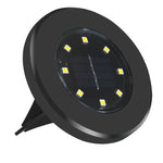 4 PCS Lampe solaire enterrée étanche IP65 8 LED pour jardin, villa, pelouse, projecteur décoratif