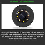 4 PCS Lampe solaire enterrée étanche IP65 8 LED pour jardin, villa, pelouse, projecteur décoratif