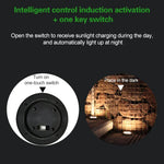 4 PCS Lampe solaire enterrée étanche IP65 8 LED pour jardin, villa, pelouse, projecteur décoratif