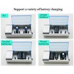 Chargeur de batterie AC 100-240V 4 emplacements pour piles AA, AAA, C / D, prise EU