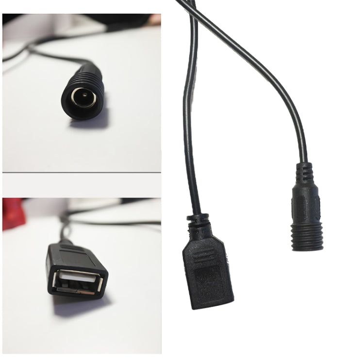 Boîtier d'alimentation mobile multifonction pour 6 batteries 18650 avec tête ronde 8,4 V et double sortie de tension USB 5 V sans batterie, 8,4 V