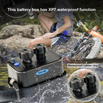 Boîtier d'alimentation mobile multifonction pour 6 batteries 18650 avec tête ronde 8,4 V et double sortie de tension USB 5 V sans batterie, 8,4 V