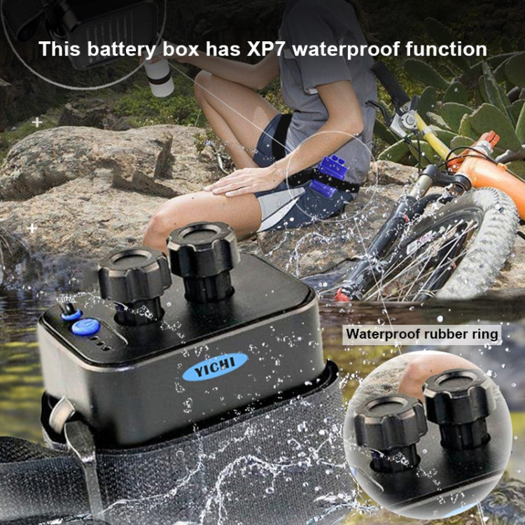 Boîtier d'alimentation mobile multifonction pour 6 batteries 18650 avec tête ronde 8,4 V et double sortie de tension USB 5 V sans batterie, 8,4 V