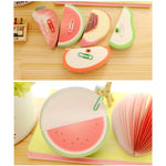 Autocollants notes de fruits, pastèque, pêches, poire