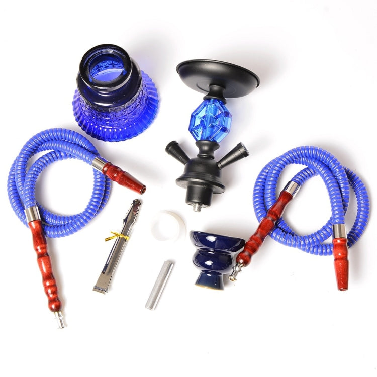 019-MZ729 Double Tube Glass Hookah