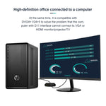 Adaptateur convertisseur 2 en 1 VGA vers HDMI + VGA 15 broches HDTV avec audio
