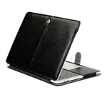 Pour le MacBook Pro 15,4 pouces A1707 (2016) : étui en cuir à rabat horizontal, texture Crazy Horse