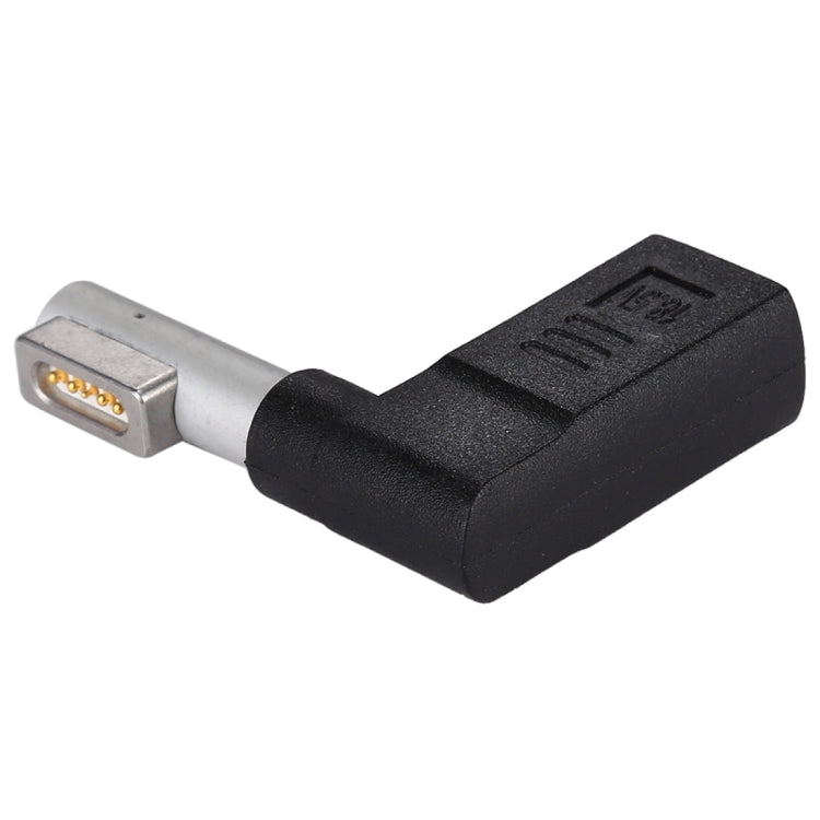 Adaptateur de charge USB-C / Type-C (femelle) vers MagSafe 1 (mâle en L) à 5 broches, Type-C vers MagSafe 1