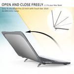 Pour MacBook Pro 13 pouces 2022 et étui de protection pour ordinateur portable PC + TPU bicolore A2289 / A2251 / A2338 2020