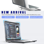 Pour MacBook Pro 13 pouces 2022 et étui de protection pour ordinateur portable PC + TPU bicolore A2289 / A2251 / A2338 2020