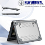 Pour MacBook Pro 13 pouces 2022 et étui de protection pour ordinateur portable PC + TPU bicolore A2289 / A2251 / A2338 2020