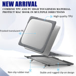 Pour MacBook Pro 13 pouces 2022 et étui de protection pour ordinateur portable PC + TPU bicolore A2289 / A2251 / A2338 2020