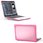 Pour MacBook Pro 13 pouces 2022 et étui de protection pour ordinateur portable PC + TPU bicolore A2289 / A2251 / A2338 2020