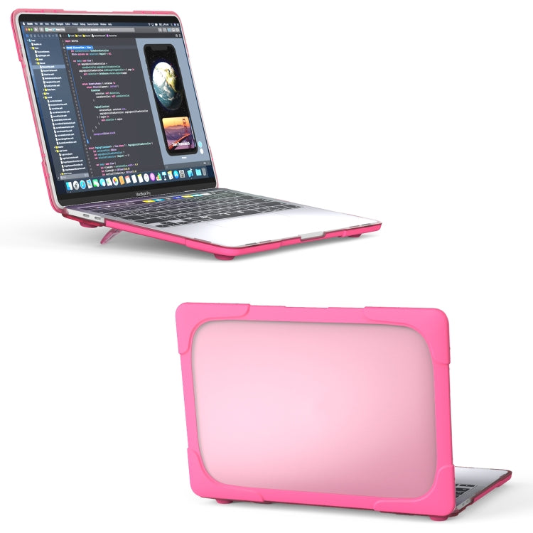 Pour MacBook Pro 13 pouces 2022 et étui de protection pour ordinateur portable PC + TPU bicolore A2289 / A2251 / A2338 2020