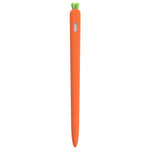 LOVE MEI Pour Apple Pencil 2 Étui de protection en silicone en forme de carotte pour stylet, Pour Apple Pencil 2