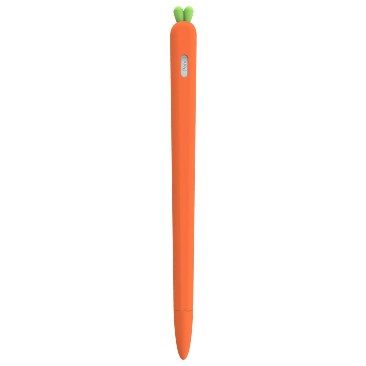 LOVE MEI Pour Apple Pencil 2 Étui de protection en silicone en forme de carotte pour stylet, Pour Apple Pencil 2