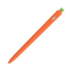 LOVE MEI Pour Apple Pencil 2 Étui de protection en silicone en forme de carotte pour stylet, Pour Apple Pencil 2