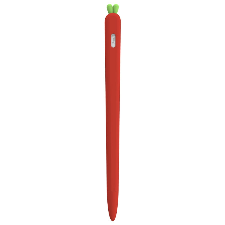 LOVE MEI Pour Apple Pencil 2 Étui de protection en silicone en forme de carotte pour stylet, Pour Apple Pencil 2