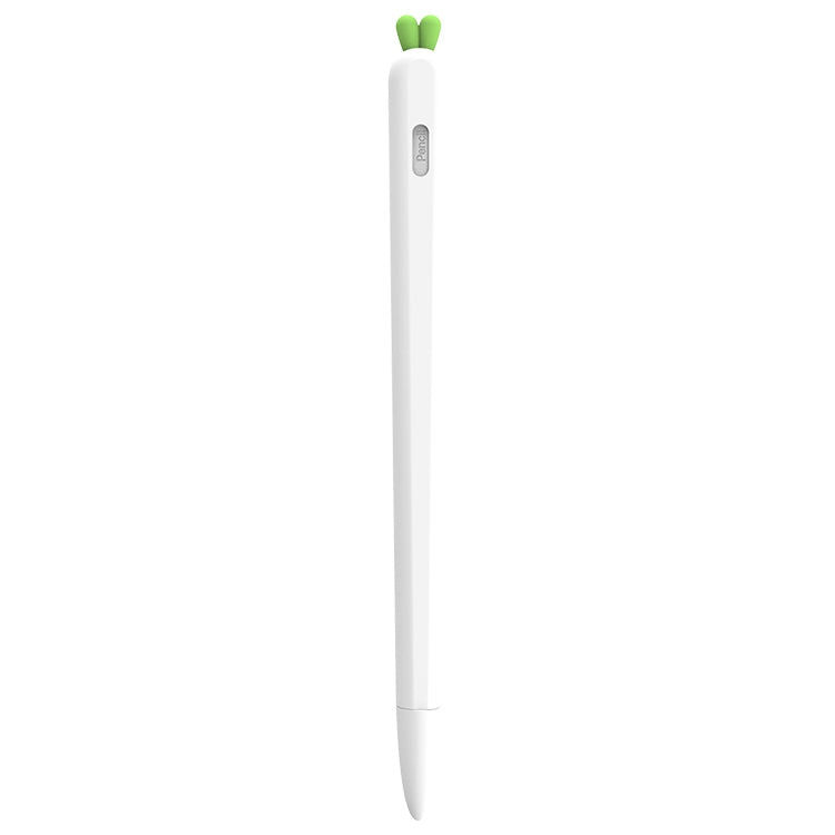 LOVE MEI Pour Apple Pencil 2 Étui de protection en silicone en forme de carotte pour stylet, Pour Apple Pencil 2