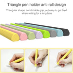 LOVE MEI Pour Apple Pencil 2 Étui de protection en silicone de forme triangulaire pour stylet, pour Apple Pencil 2