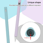 LOVE MEI Pour Apple Pencil 2 Étui de protection en silicone de forme triangulaire pour stylet, pour Apple Pencil 2