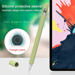 LOVE MEI pour Apple Pencil 1 Étui de protection en silicone de forme triangulaire, pour Apple Pencil 1