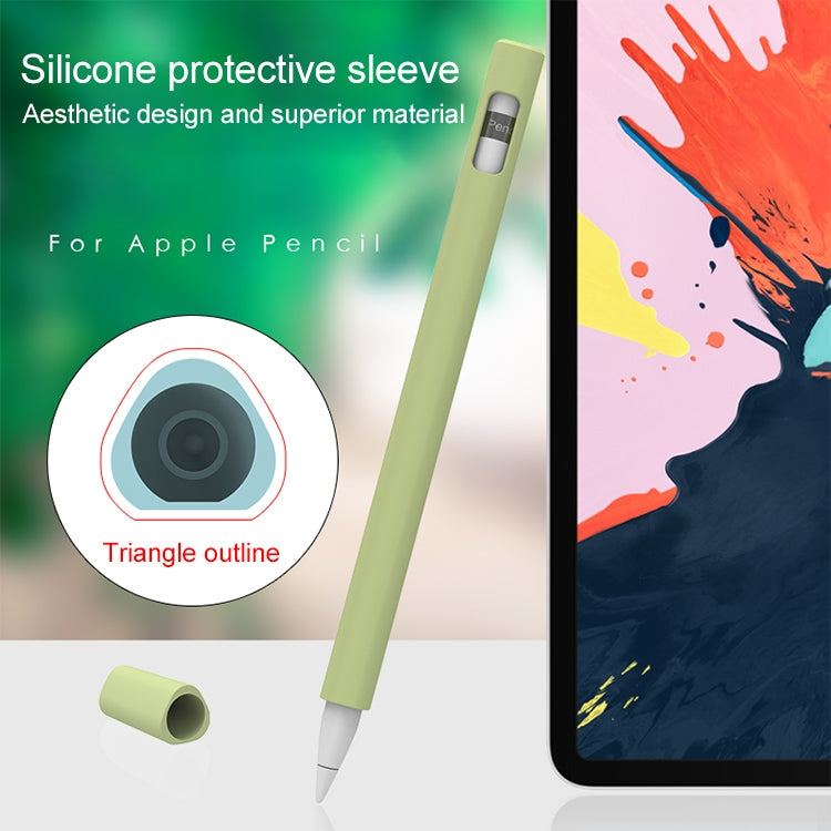 LOVE MEI pour Apple Pencil 1 Étui de protection en silicone de forme triangulaire, pour Apple Pencil 1