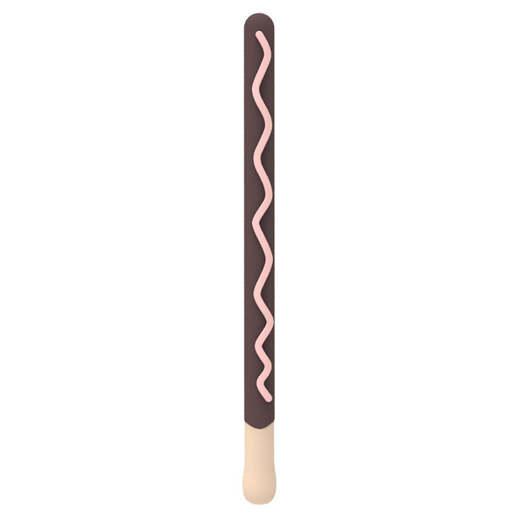 LOVE MEI Pour Apple Pencil 2 Étui de protection en silicone à rayures, Pour Apple Pencil 2