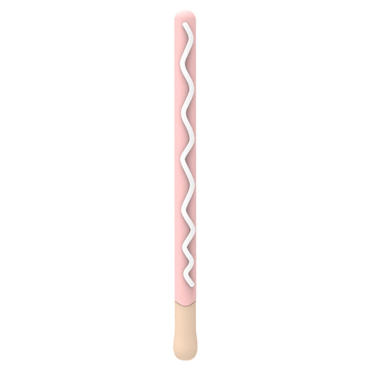 LOVE MEI Pour Apple Pencil 2 Étui de protection en silicone à rayures, Pour Apple Pencil 2
