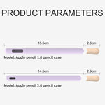 LOVE MEI Pour Apple Pencil 2 Étui de protection en silicone à rayures, Pour Apple Pencil 2
