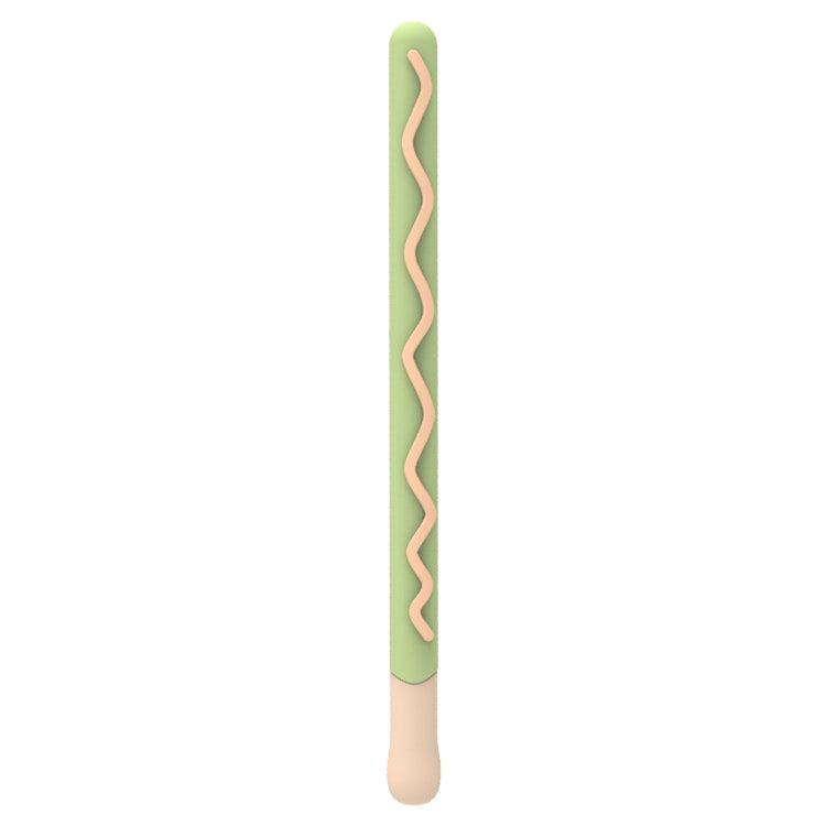 LOVE MEI Pour Apple Pencil 2 Étui de protection en silicone à rayures, Pour Apple Pencil 2