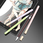 LOVE MEI Pour Apple Pencil 2 Étui de protection en silicone à rayures, Pour Apple Pencil 2