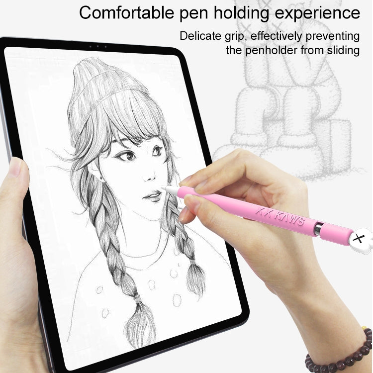LOVE MEI Étui de protection en silicone en forme de doigt d'honneur pour stylet Apple Pencil 1, pour Apple Pencil 1