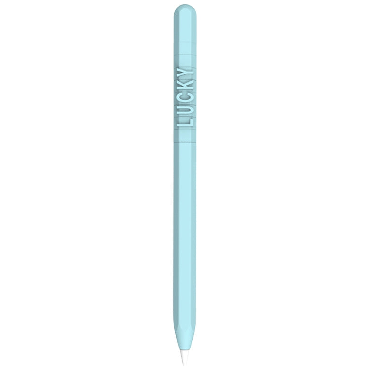 LOVE MEI pour Apple Pencil 1 Motif Lettre/Chiffre Étui de protection en silicone pour stylet, pour Apple Pencil 1