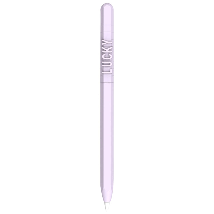 LOVE MEI pour Apple Pencil 1 Motif Lettre/Chiffre Étui de protection en silicone pour stylet, pour Apple Pencil 1