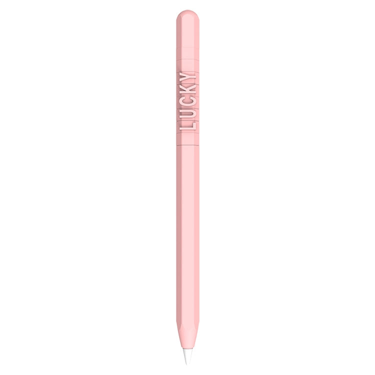 LOVE MEI pour Apple Pencil 2, étui de protection en silicone avec motifs chiffres et lettres pour stylet, compatible avec l'Apple Pencil 2