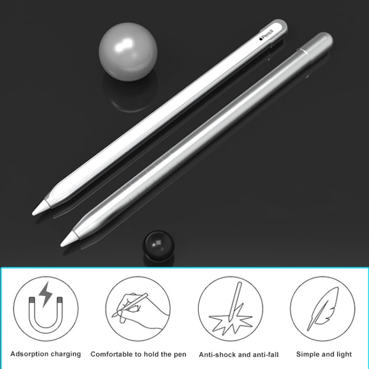 Coque de protection antidérapante en métal mat pour stylet Apple Pencil 1, pour Apple Pencil 1