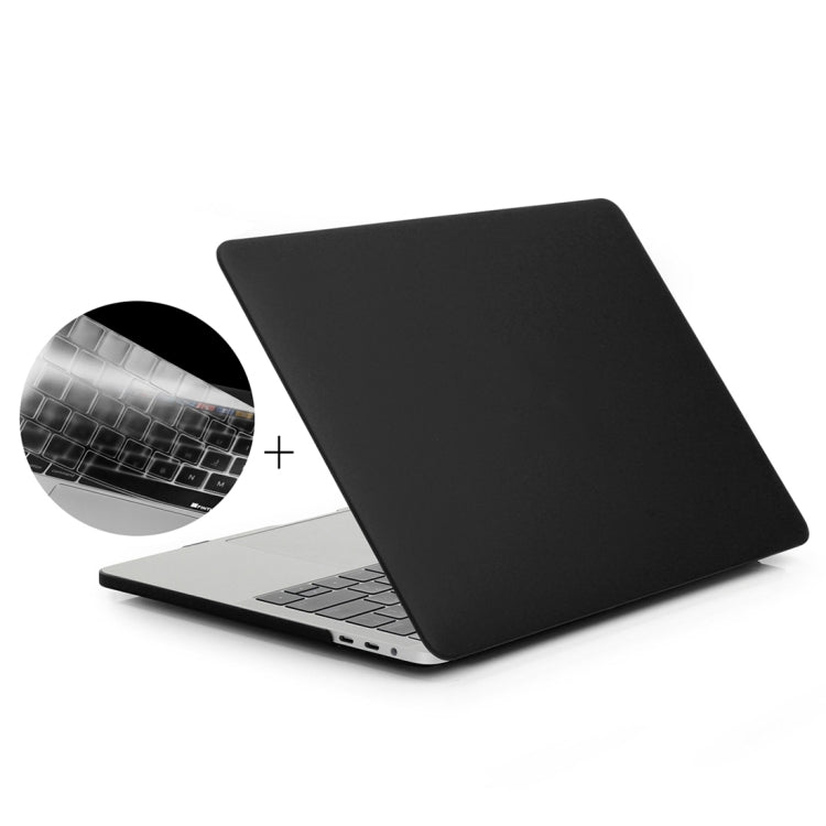 ENKAY Hat-Prince Étui de protection rigide givré 2-en-1 en plastique + protection de clavier ultra-fine en TPU version US pour MacBook Pro 15,4 pouces avec Touch Bar (A1707) 2016, 15,4 pouces avec Touch Bar, 15,4 pouces avec Touch Bar version US