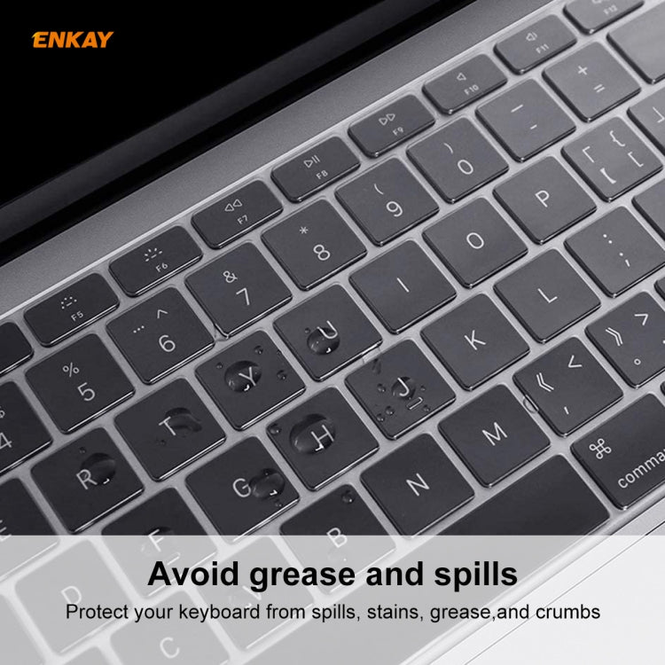 Pour MacBook Air 13,3 pouces A1932 2018 Housse de protection de clavier ultra-fine en TPU pour ordinateur portable version US de la marque ENKAY Hat-prince