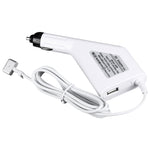 Chargeur de voiture MagSafe 2 60W 16,5V 3,65A à 5 broches de style T avec 1 port USB pour Apple Macbook A1465 / A1502 / A1435 / MD212 / MD2123 / MD662, Longueur : 1,7m