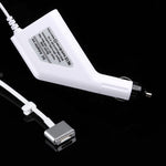 Chargeur de voiture 85W 20V 4.25A 5 broches de style T MagSafe 2 avec 1 port USB pour Apple Macbook A1398 / A1424 / MC975 / MC976 / ME664 / ME665, Longueur : 1,7 m, 85W 20V 4.25A