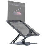 Support d'ordinateur portable réglable à levage mécanique R-JUST HZ09, HZ09 Gris, HZ09 Argent