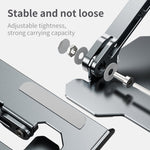 Support d'ordinateur portable réglable à levage mécanique R-JUST HZ09, HZ09 Gris, HZ09 Argent